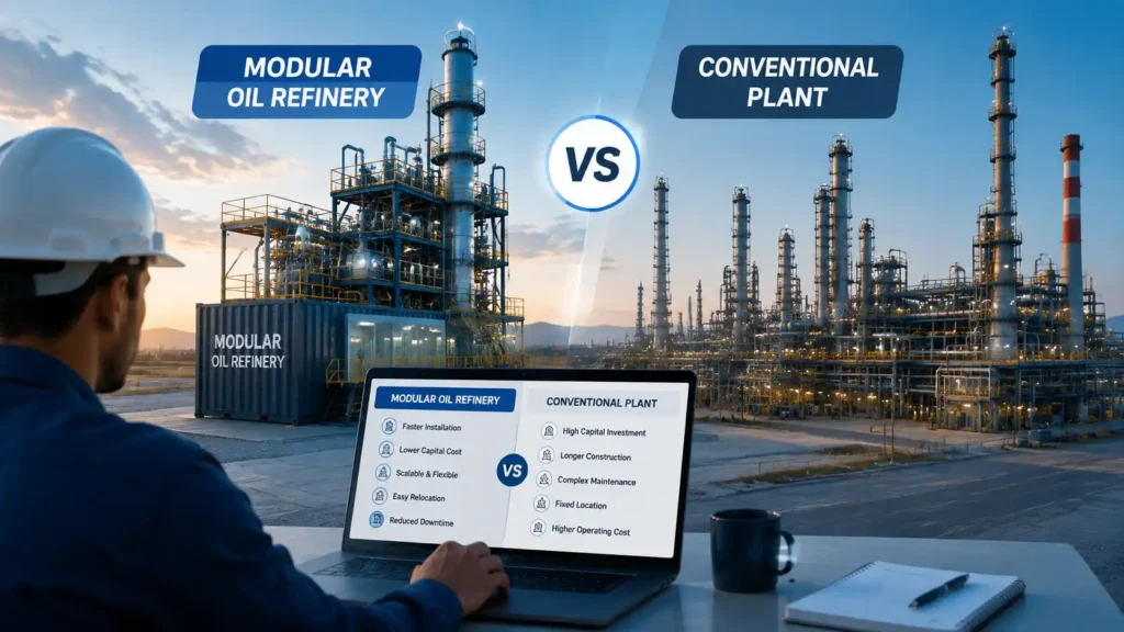 Modular Oil Refinery vs Conventional Plant