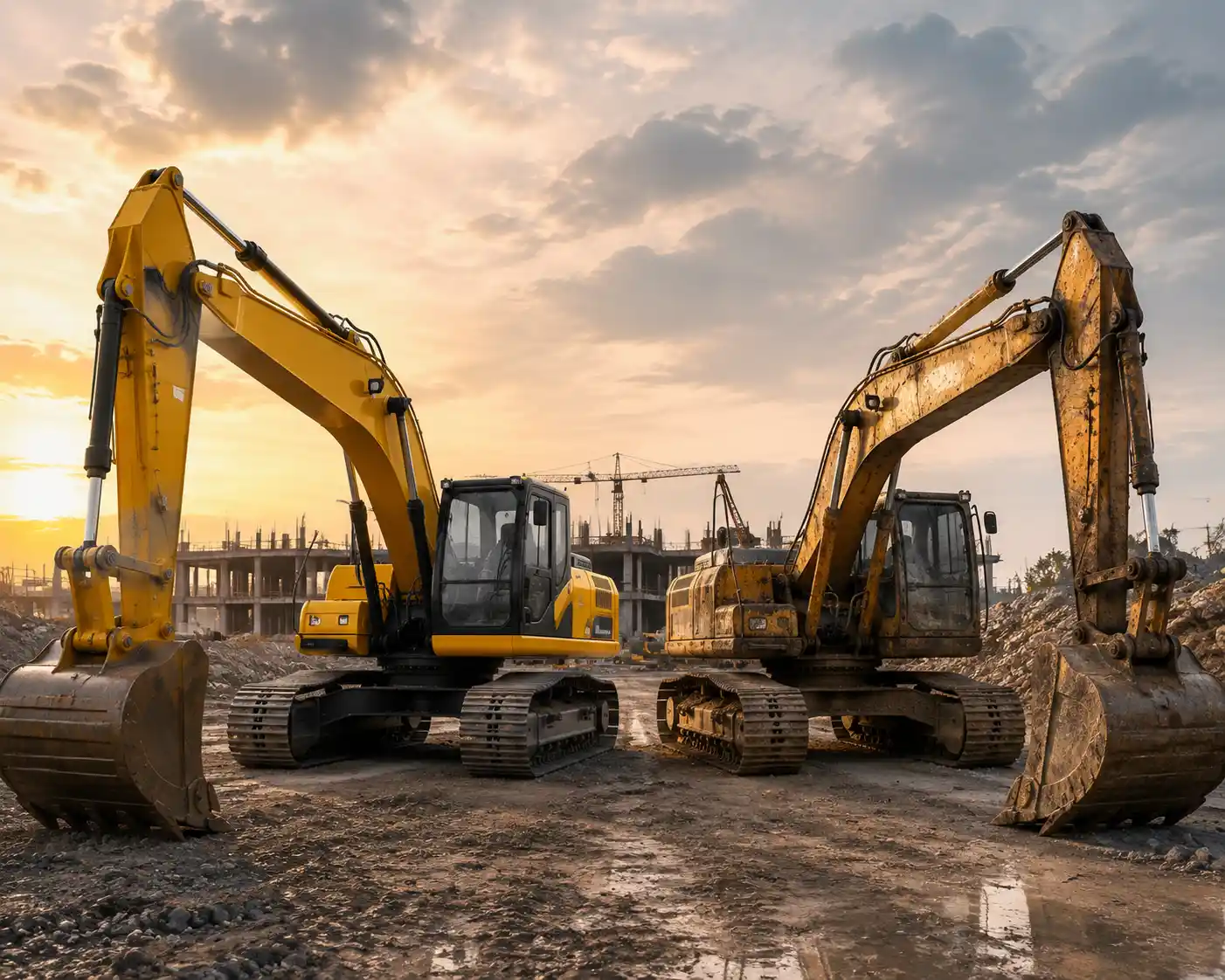 New vs Used Excavator