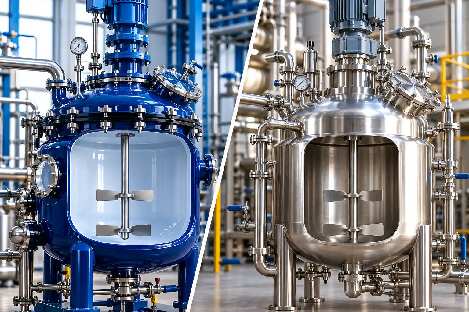 Glass Lined vs Stainless Steel Reactor