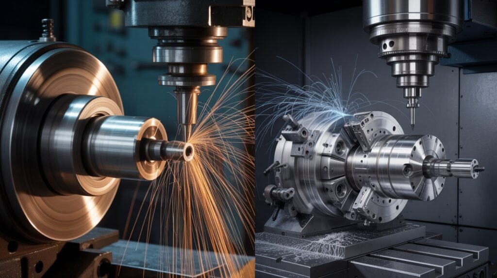 cnc lathes vs. turning centers