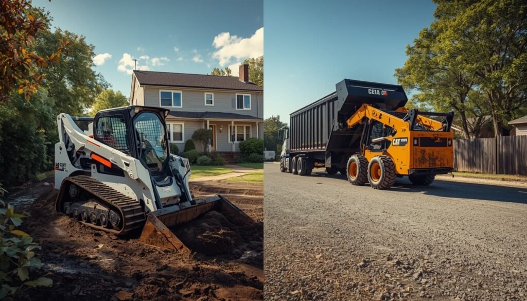 wheel loaders vs. skid steers